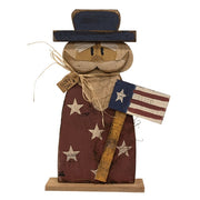 Rustic Wood Glory Days Uncle Sam on Base - 24.5"H