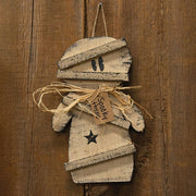 Rustic Wood Spooky Thyme Hanging Mummy - 12"H