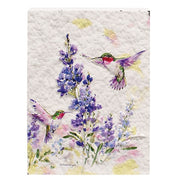 Hummingbird Floral Textured Block  (2 Count Assortment)