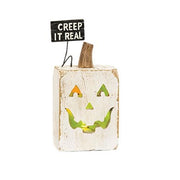 Carved Look Resin Jack O'Lantern Luminary  (3 Count Assortment)