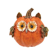 Resin Harvest Owl Pumpkin  (3 Count Assortment)