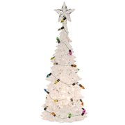 Glittered Acrylic LED Christmas Tree  (2 Count Assortment)