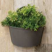 Galvanized Wall Planter Bucket - 6"H