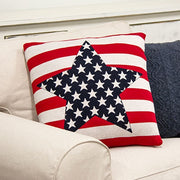 Americana Star Decorative Pillow - 18"