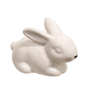 Ceramic Pastel Laying Easter Bunny Figure  (4 Count Assortment)