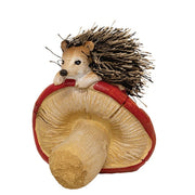 Resin Hedgehog on Mushroom  (2 Count Assortment)