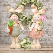 Standing Country Easter Bunny  (2 Count Assortment)