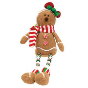 Stuffed Dangle Leg Candy Gingerbread Sitter  (2 Count Assortment)