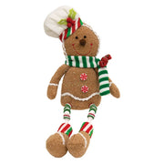Stuffed Dangle Leg Candy Gingerbread Sitter  (2 Count Assortment)