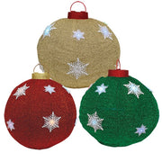 LED Collapsible Christmas Ball Ornament  (3 Count Assortment)