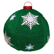 Collapsible LED Snowflake Ball Ornament  (2 Count Assortment)