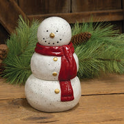 Stacking Ceramic Snowman Winter Pine Candle (Set of 3)