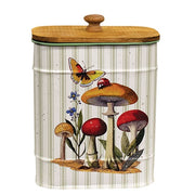 Mushroom Patch Metal Container with Lid  (3 Count Assortment)
