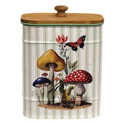 Mushroom Patch Metal Container with Lid  (3 Count Assortment)