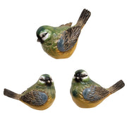 Resin Watercolor Bluebird - 3.5"L x 2.5"H  (3 Count Assortment)