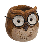 Resin Spectacled Garden Friend Planter  (3 Count Assortment)