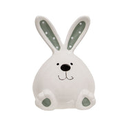 Ceramic Polka Dot Ear Sitting Easter Bunny  (2 Count Assortment)