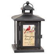 Flickering Inspirational Winter Cardinal Lantern - 8"H  (2 Count Assortment)