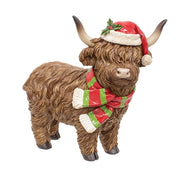 Resin Winter Holiday Highland Figure - 8.5"H  (2 Count Assortment)