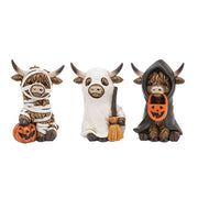 Resin Halloween Highland Figure  (3 Count Assortment)