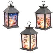 LED Fireglow Christmas Wonderland Lantern - 10"H  (3 Count Assortment)