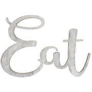 "Eat" Wooden Cutout Wall Hanging