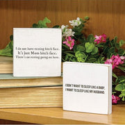 Sleep Like a Baby Square Block  (2 Count Assortment)