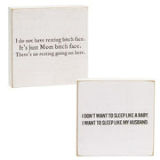 Sleep Like a Baby Square Block  (2 Count Assortment)