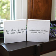 Just Bless This Mess Block  (2 Count Assortment)