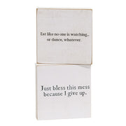 Just Bless This Mess Block  (2 Count Assortment)