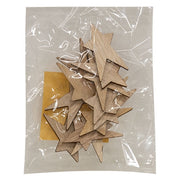 Unfinished Wooden Primitive Stars - 1.5" (12 Pack)