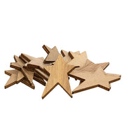 Unfinished Wooden Primitive Stars - 1.5" (12 Pack)