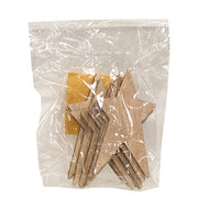 Unfinished Wooden Primitive Stars - 3" (12 Pack)