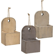Distressed Farmhouse Colors Vertical Wall Pocket  (3 Count Assortment)