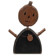Carved Wooden Wobble Head Jacko Sitter