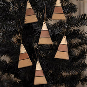 Wooden Candy Corn Ornaments (Set of 6)