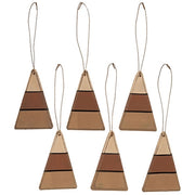 Wooden Candy Corn Ornaments (Set of 6)