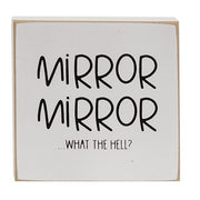 Mirror Mirror What the Hell Square Block  (3 Count Assortment)