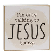 Jesus Today Square Block  (3 Count Assortment)