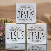 Jesus Today Square Block  (3 Count Assortment)