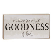 Goodness of God Block Sign  (3 Count Assortment)