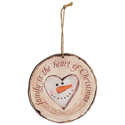 Snow Much Fun Wood Slice Ornament  (3 Count Assortment)