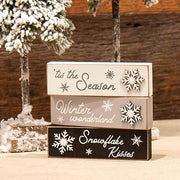 Tis the Season Snowflake Mini Block  (3 Count Assortment)