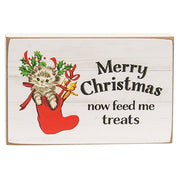 Santa's Little Troublemaker Block Sign  (3 Count Assortment)