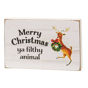 Santa's Little Troublemaker Block Sign  (3 Count Assortment)