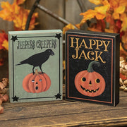 Happy Jack Vintage Look Box Sign  (2 Count Assortment)