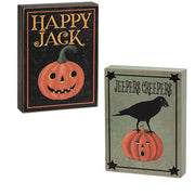 Happy Jack Vintage Look Box Sign  (2 Count Assortment)