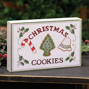 Christmas Cookies & Holly Box Sign