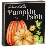 Hello Pumpkin Square Block  (3 Count Assortment)