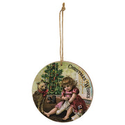 Christmas Wishes Vintage Dog Ornament  (3 Count Assortment)